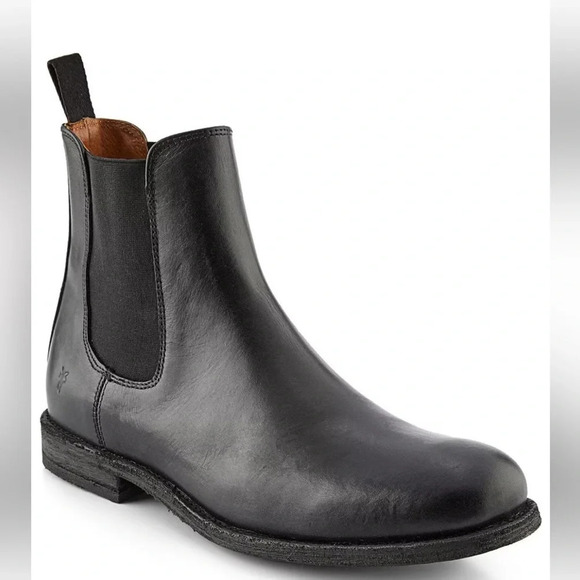 NEW FRYE TYLER Black Leather Chelsea Boot Men’s 10D main image 9